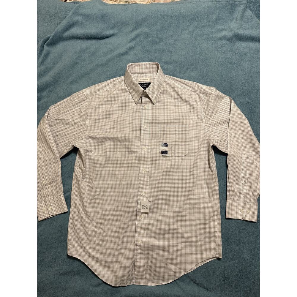 NWT Jos. A. Bank Traveler Men's Long Sleeve Traditional Fit Dress Shirt 16 32/33